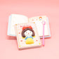 Cute Squishy Hardcover Notebook_ Fairytale Red Bow