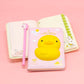Cute Squishy Hardcover Notebook_Duck