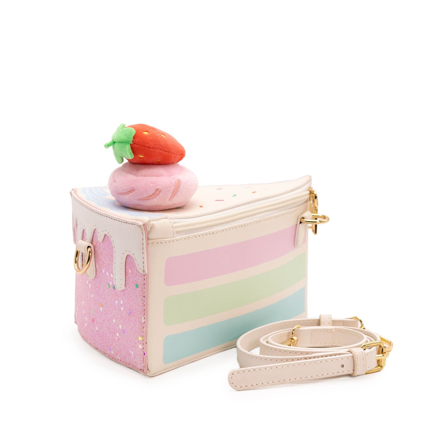Piece of Cake Slice Handbag - Strawberry Confetti