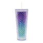 Tall Dazzling Jewel Holographic Tumbler - Ocean