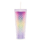 Tall Dazzling Jewel Holographic Tumbler - Sunset