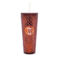 Tall Dazzling Jewel Holographic Tumbler - Red