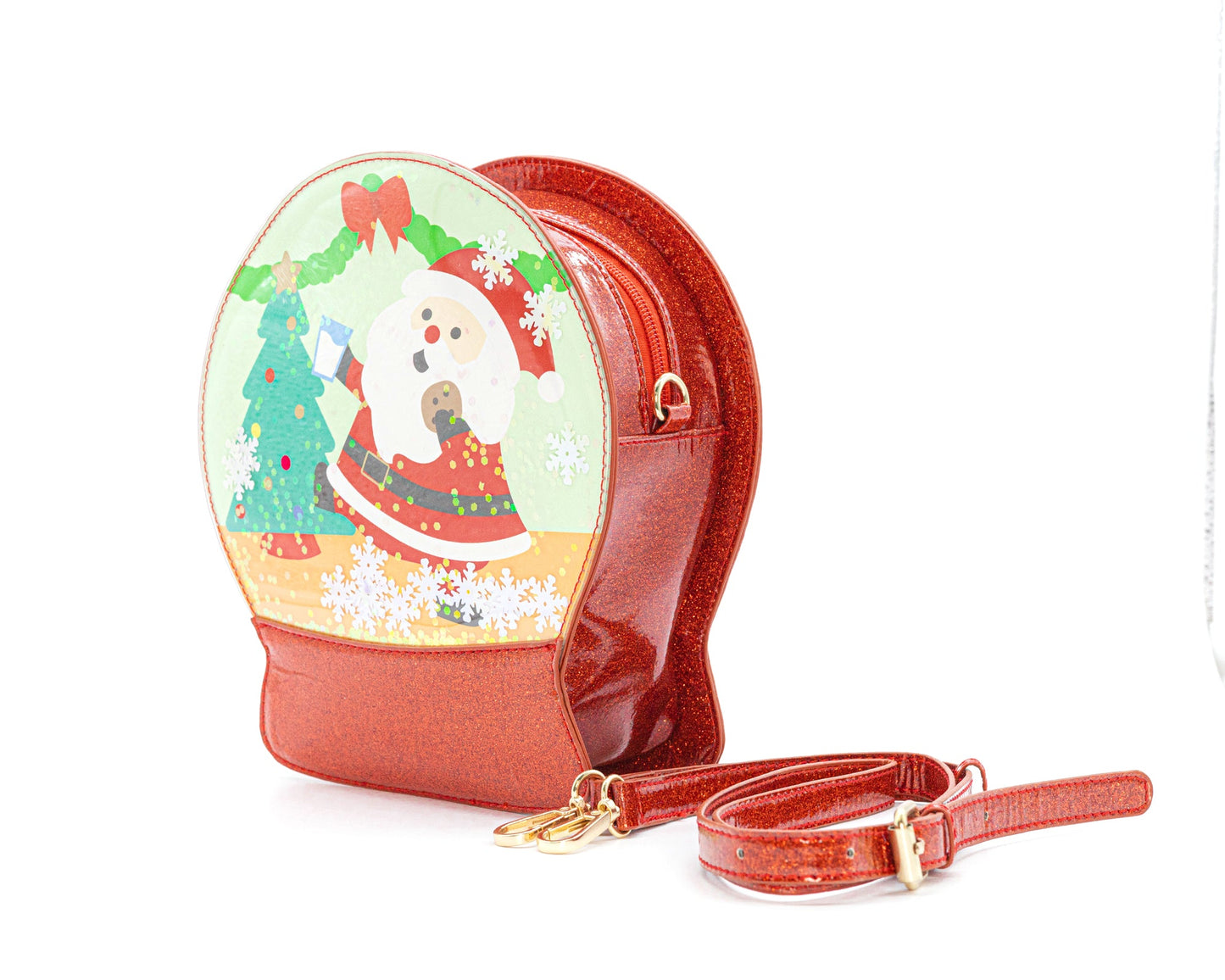 Snowglobe Handbag - Jolly Santa