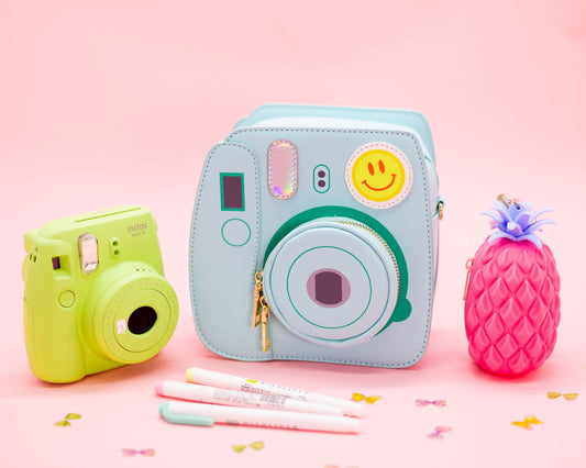 Oh Snap Instant Camera Handbag - Minty Blue