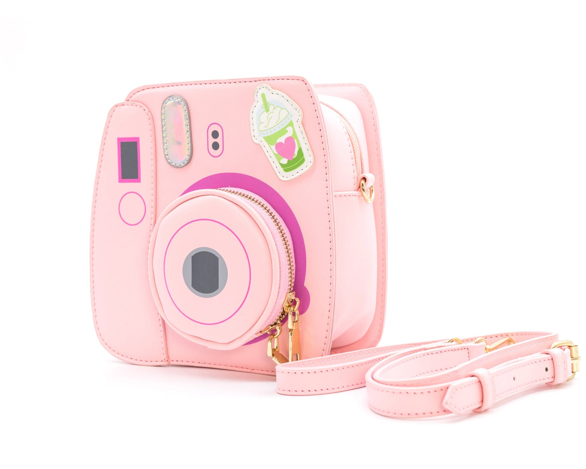 Mini Camera Design Chain Box Bag Pink