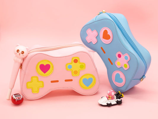 One More Level Game Controller Handbag - Pink