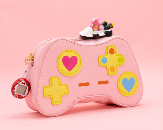 SALE! One More Level Game Controller Handbag - Pink