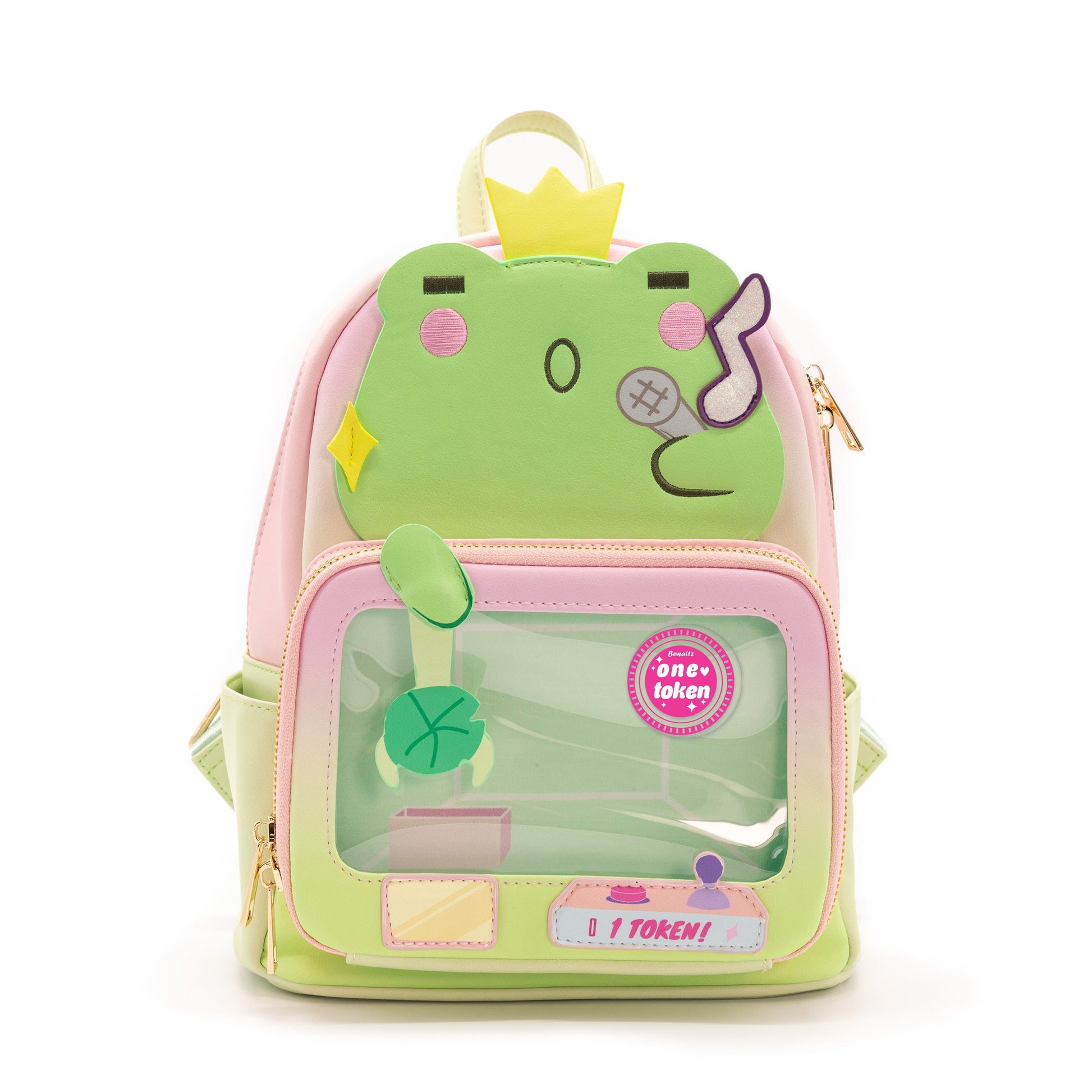 frog mini backpack Claw Machine Pin Collector Backpack