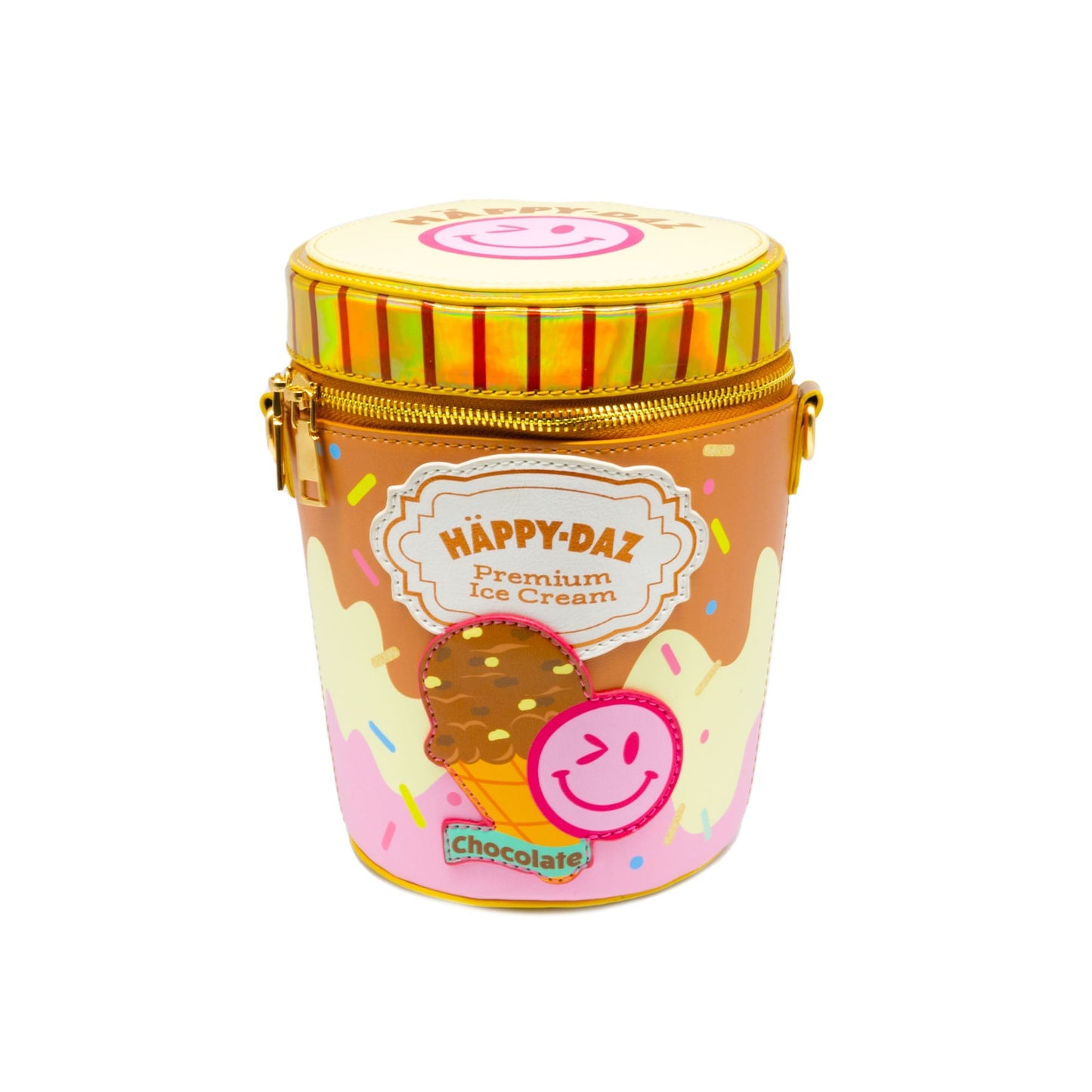 Happy Daz Ice Cream Tub Handbag - Chocolate