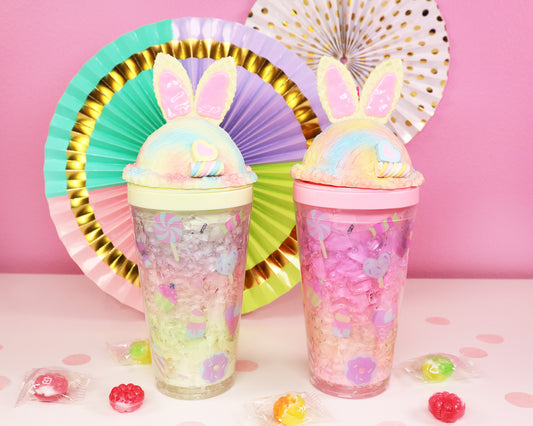 Sweets Rainbow Bunny Tumbler - Yellow - Bewaltz