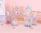 Clear Unicorn Piggy Bank - Blue