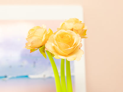 Flower Bouquet Pen Set of 3