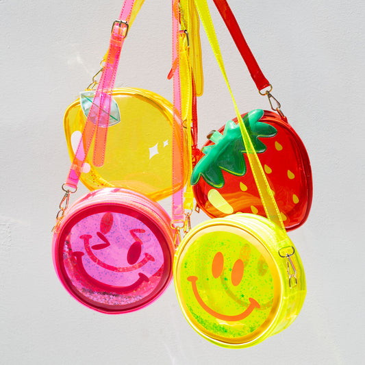 NEW! Jelly Fruit Handbag - Pink Winky Face 💖😉