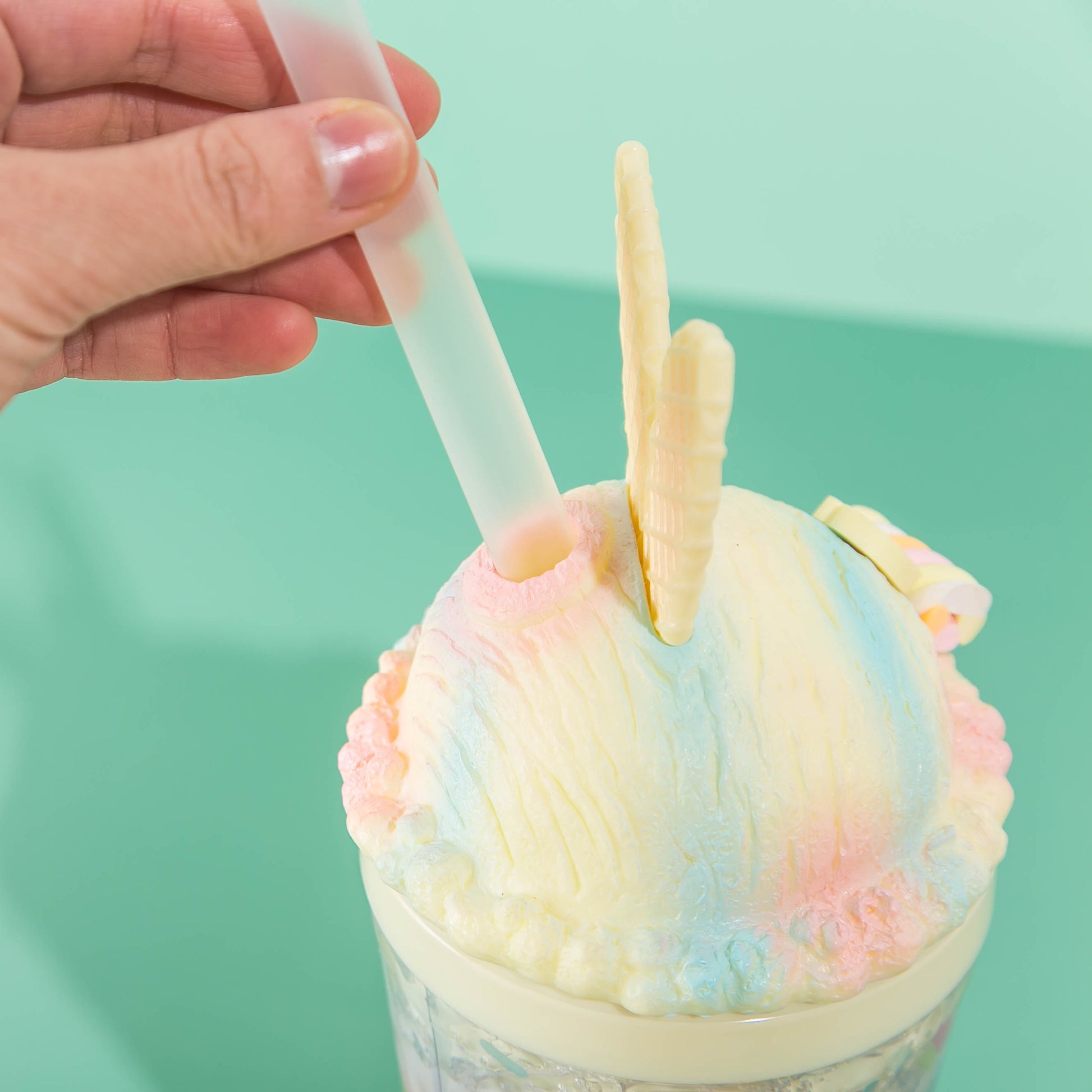 Sweets Rainbow Bunny Tumbler - Yellow - Bewaltz