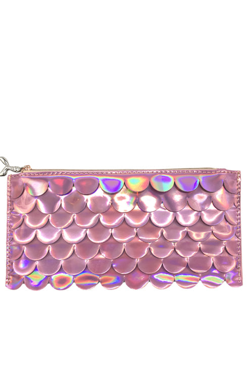 Holographic Scales Pencil Pouch - Pink - Bewaltz