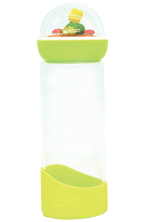 Cactus Glass Water Bottle - Green - Bewaltz