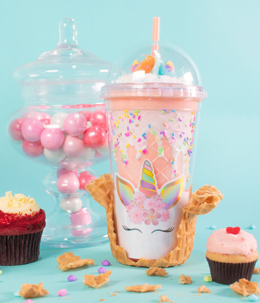 Tumbler - Cookie Mouse Ear Sweets Rainbow (Pink)